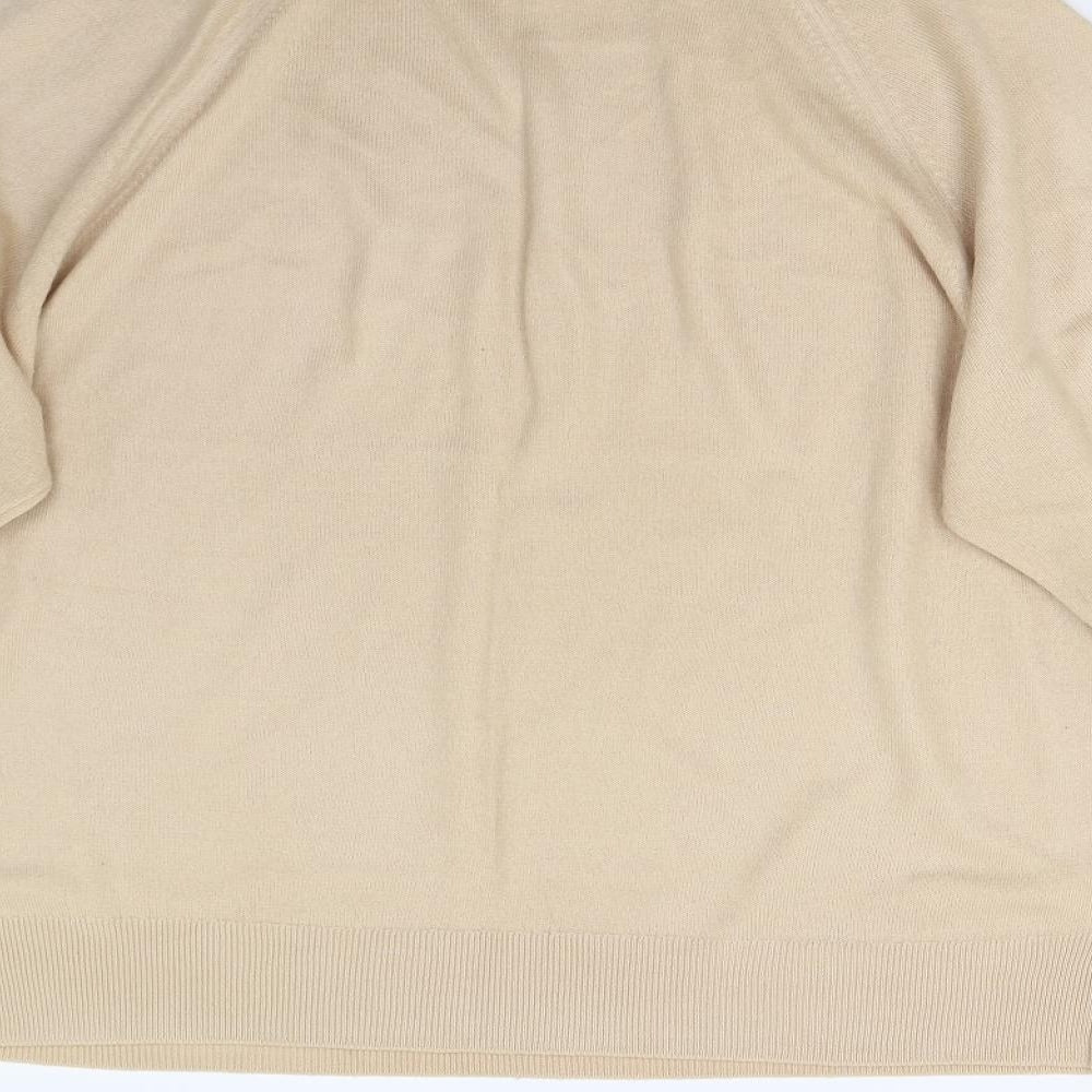 George Mens Beige Knit Pullover Jumper