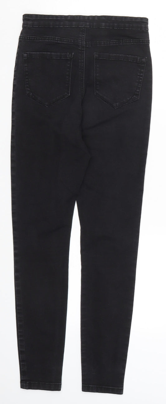 Denim Co Womens Black Denim Skinny Jeans Size 8 L27 in