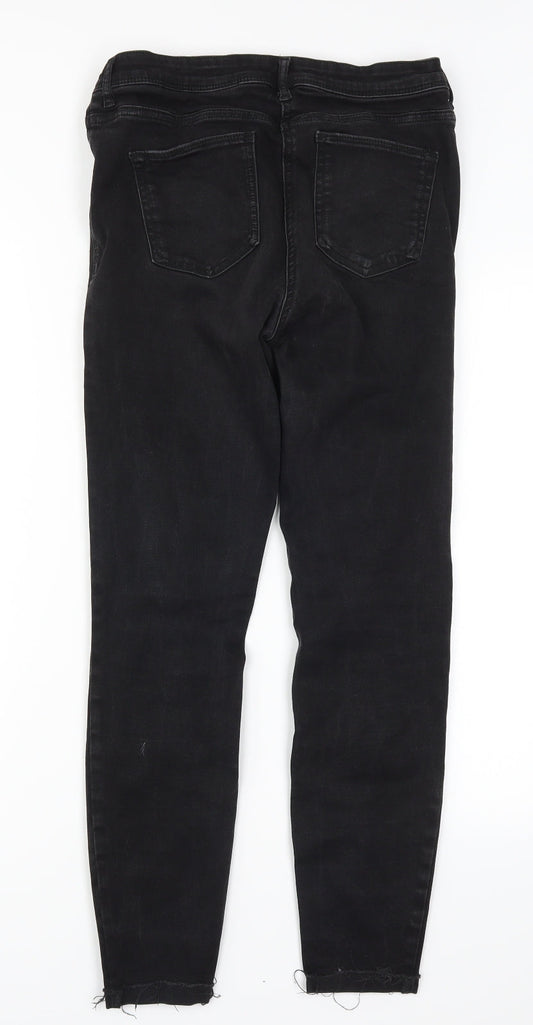 NEXT Womens Black Denim Skinny Jeans Size 10 L28 in