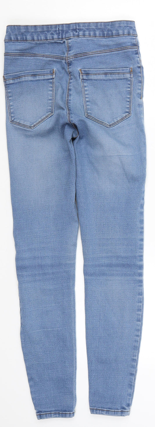Preworn Womens Blue Denim Skinny Jeans Size 8 L26.5 in
