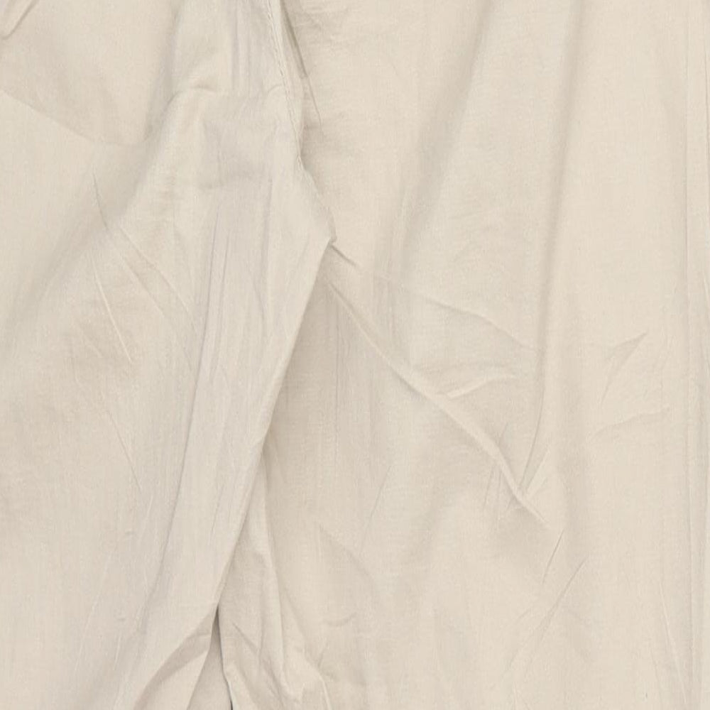 Yessica Womens Beige Trousers Size 12 L28 in