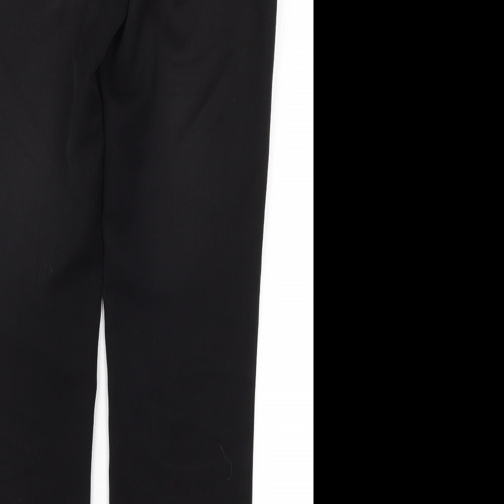 Papaya Womens Black Trousers Size 8 L28.5 in