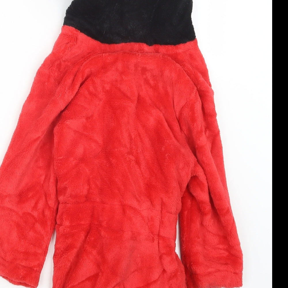 George Boys Red Geometric Babydoll Robe Size 18-24 Months