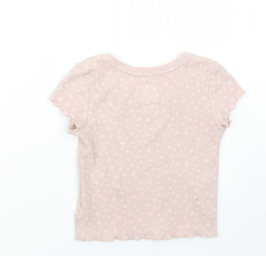 Gap Girls Beige Basic T-Shirt Size 10 Years