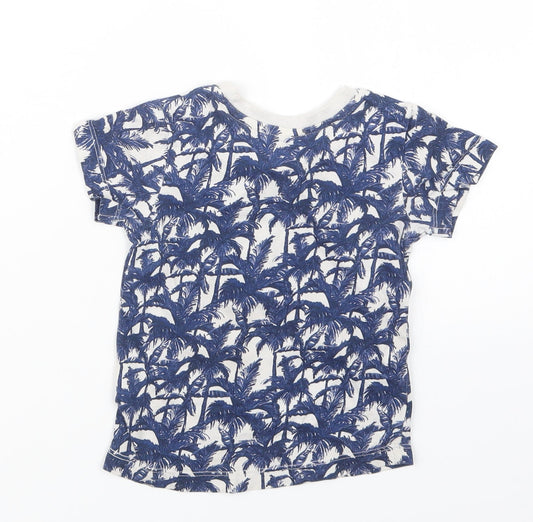 Matalan Boys Blue Geometric Basic T-Shirt Size 12-18 Months