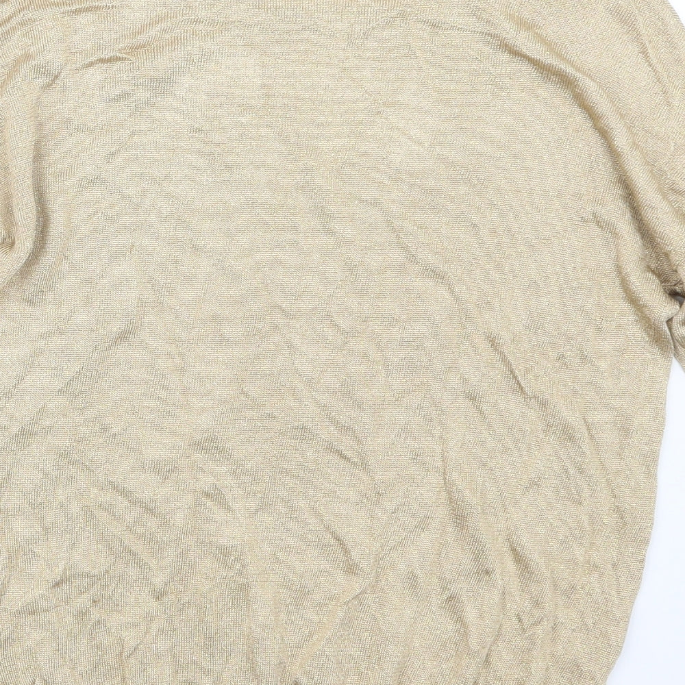 Oasis Womens Gold Pullover Jumper Size M