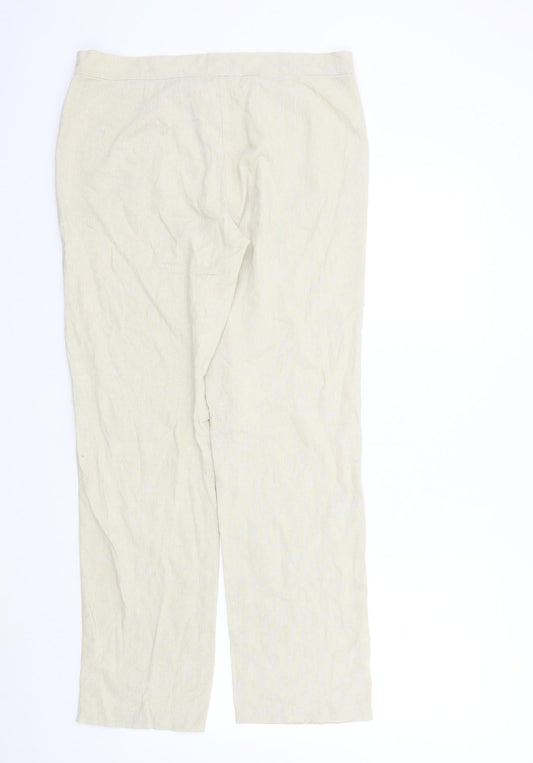 Enza Womens Beige Trousers Size XL L29 in