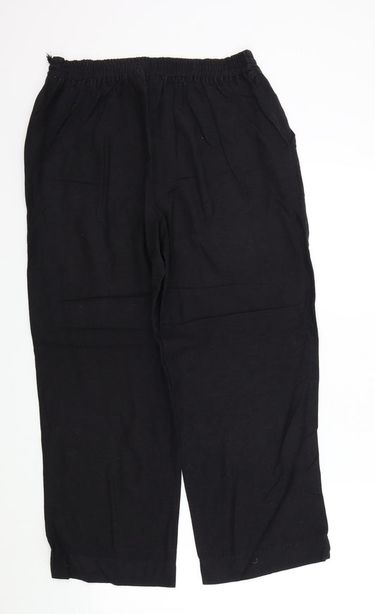 Antology Womens Black Trousers Size 14 L27 in