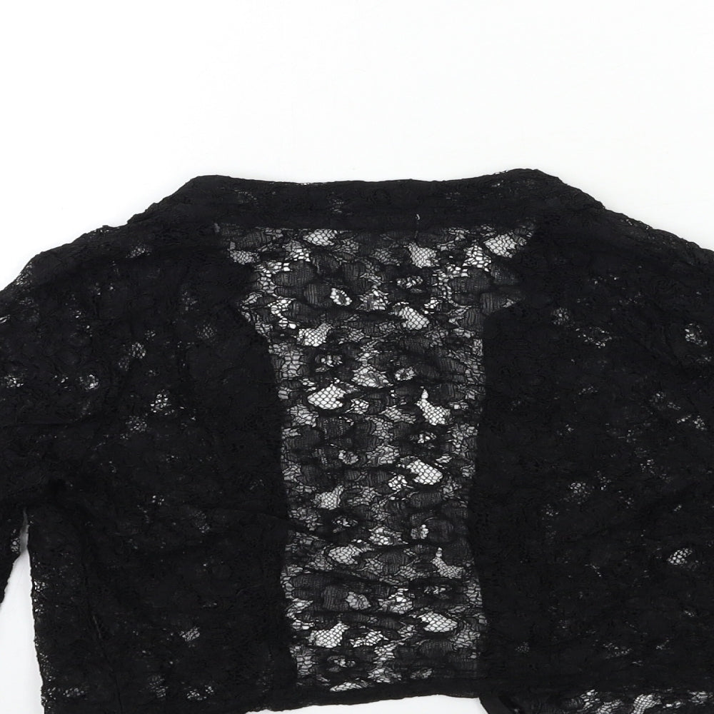 H&M Womens Black Knit Cardigan Jumper Size XS