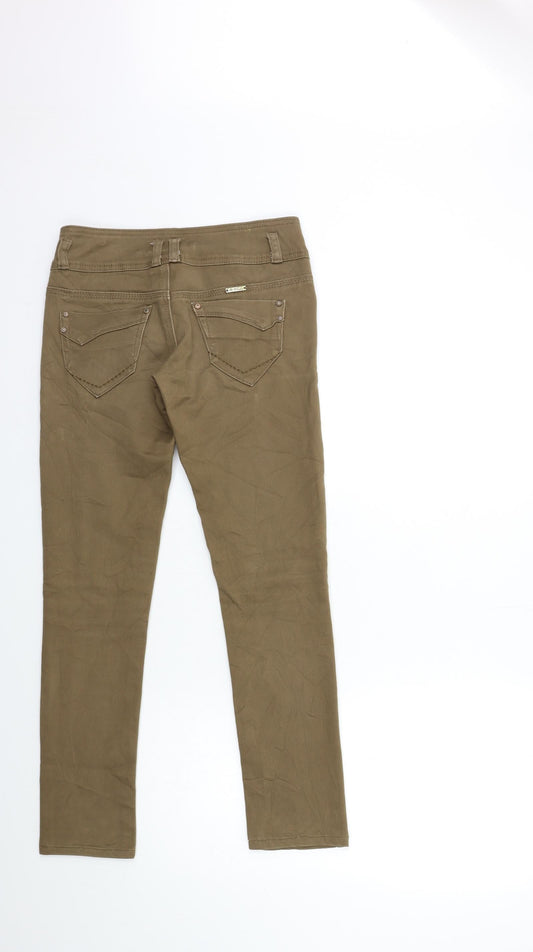 Toxik3 Womens Brown Denim Skinny Jeans Size 6 L28 in