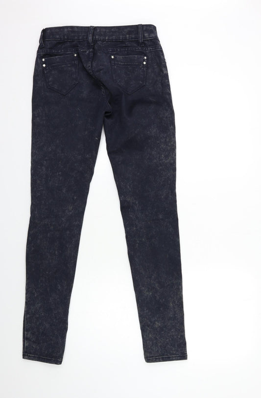 fashionyou Womens Blue Denim Skinny Jeans Size 12 L32 in