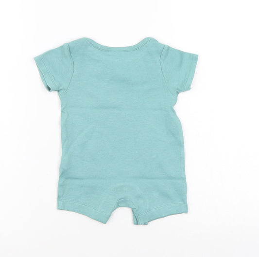 M&S Boys Green Babygrow One-Piece Size 0-3 Months