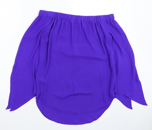 New Look Womens Blue Basic Blouse Size 8