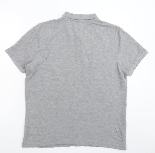 Unbias Mens Grey Polo Size L
