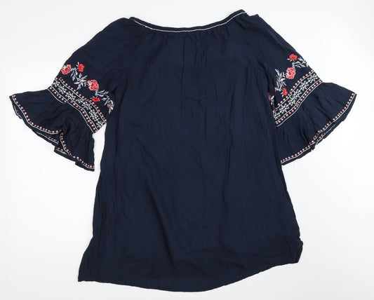 Max Edition Womens Blue Shift Size L