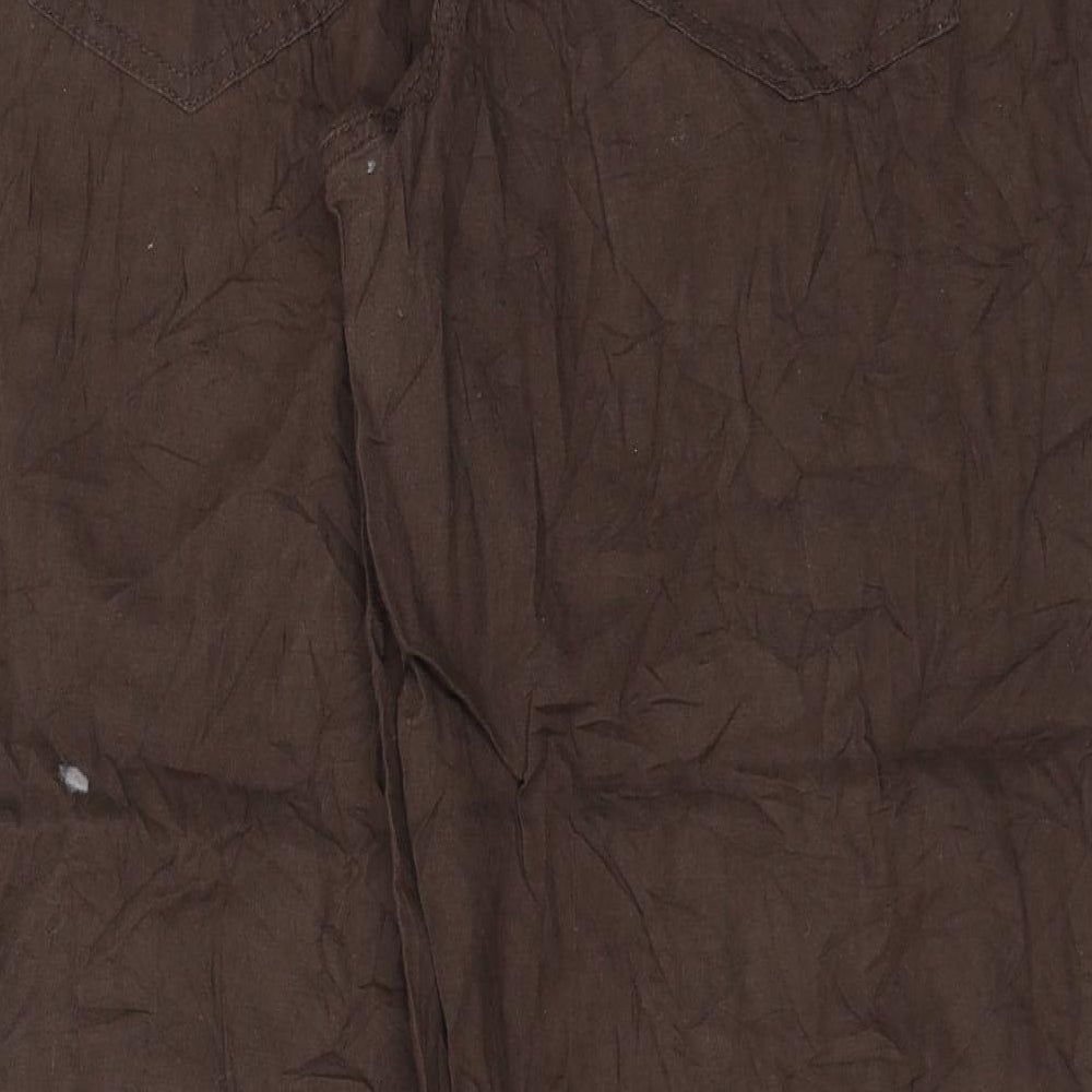 F&F Womens Brown Trousers Size 38 in L28 in