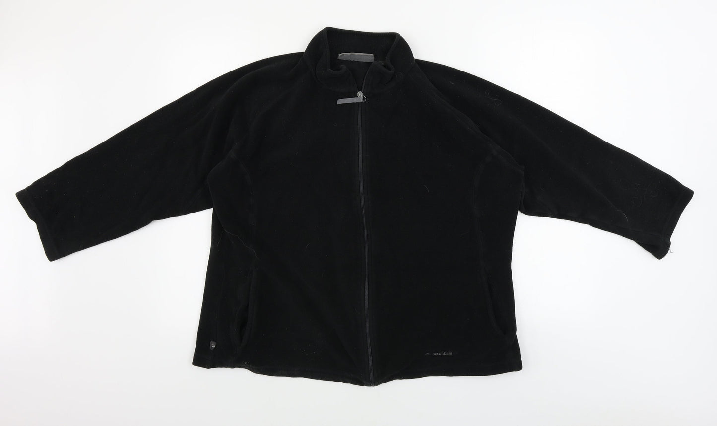 Mountain Life Womens Black Full Zip Jumper Size 18