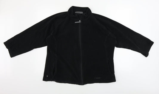 Mountain Life  Womens Black   Full Zip Jumper Size 18