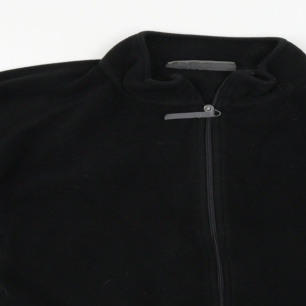 Mountain Life Womens Black Full Zip Jumper Size 18