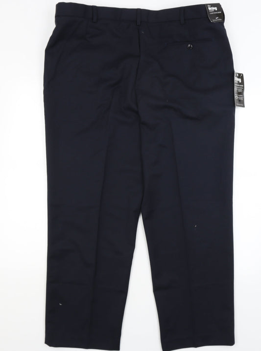 The Fitting Room Mens Blue Dress Pants Trousers Size 42 in L28 in