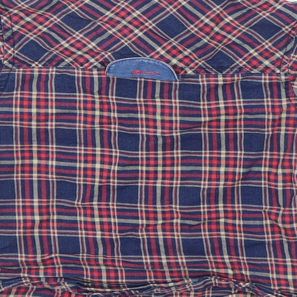 Star Kids Boys Black Plaid Basic Button-Up Size 9-12 Months