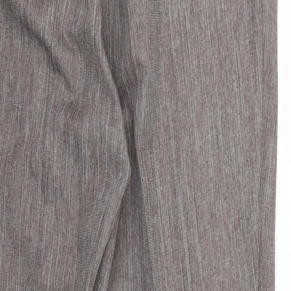 Marks and Spencer Womens Brown Chino Trousers Size 16 L26 in