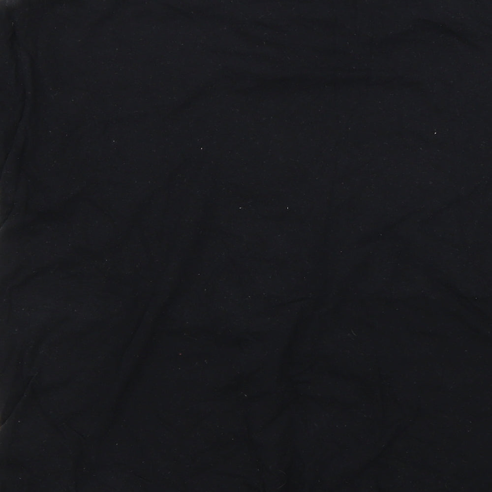 JHK Mens Black Geometric T-Shirt Size S