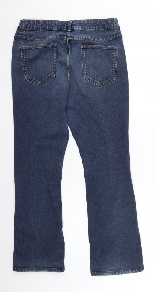 The Collection Womens Blue Straight Jeans Size 12 L27 in