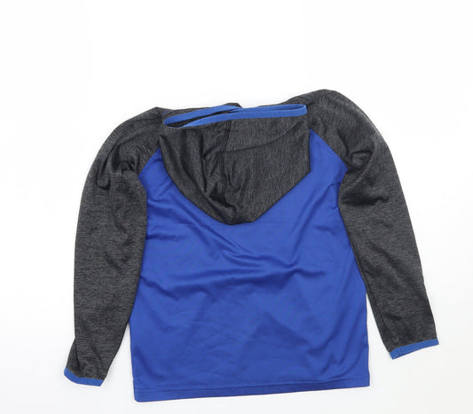 Crane Boys Blue Pullover Hoodie Size 7-8 Years