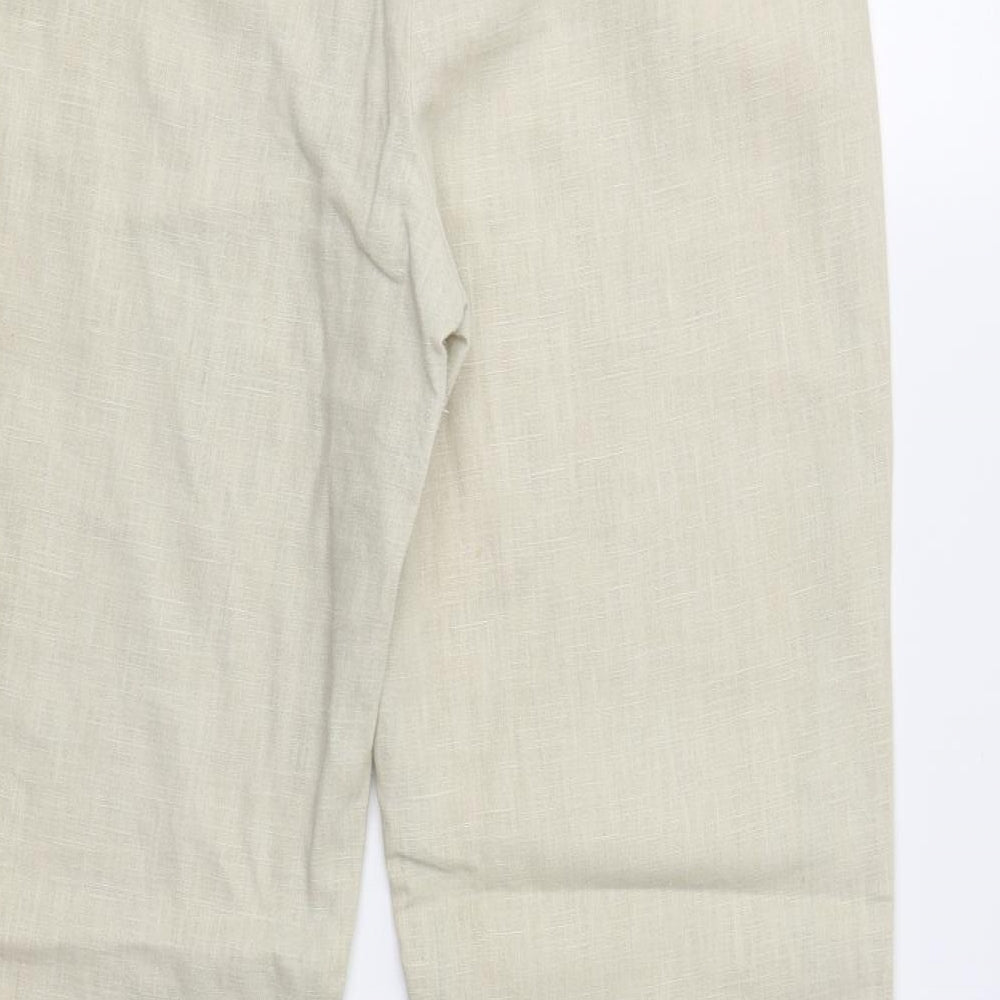 Evie Womens Beige Trousers Size 12 L31 in