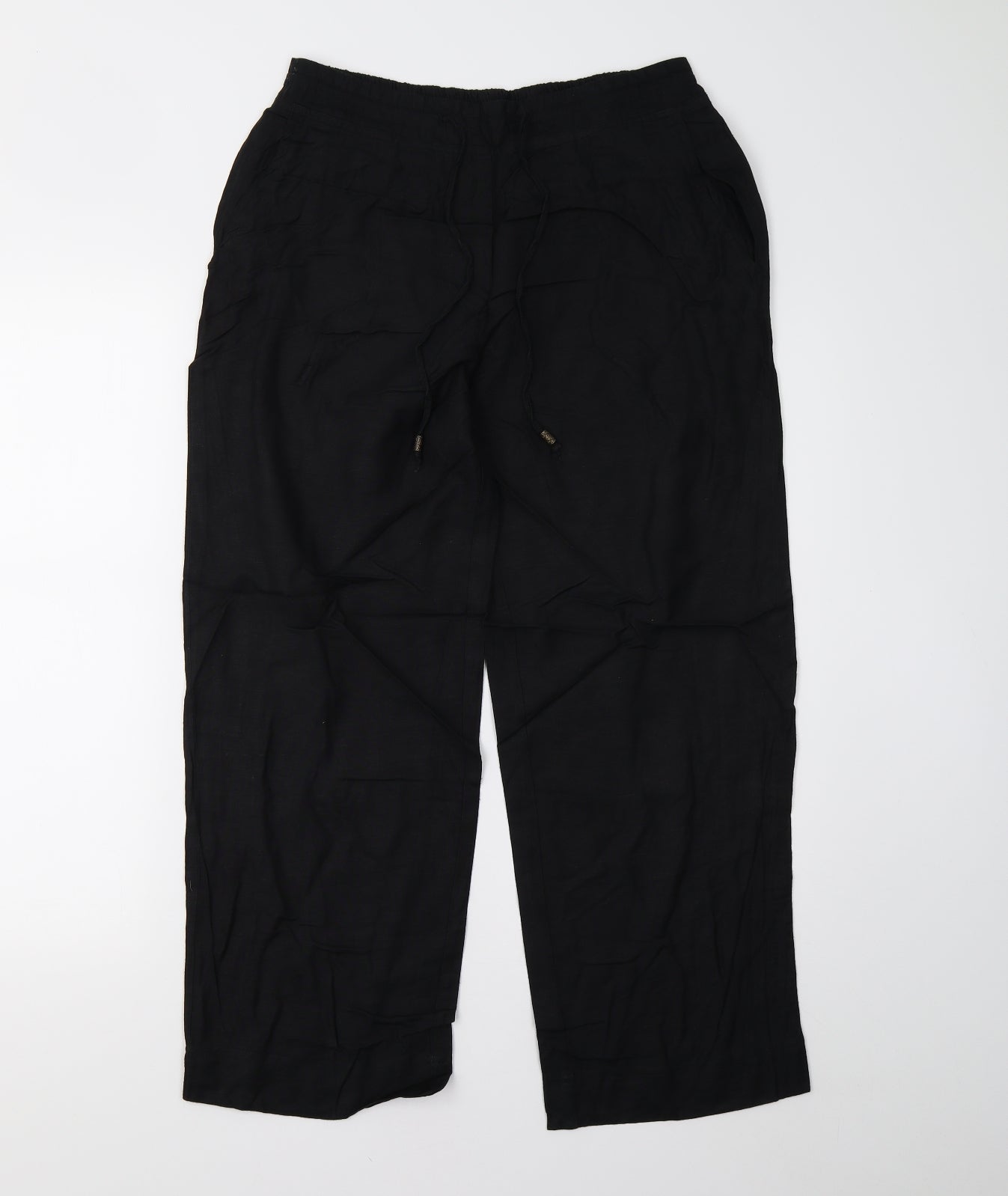 Anthology Womens Black Trousers Size 12 L25 in