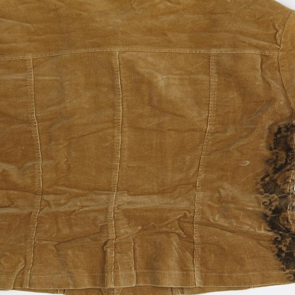 Café Theatre Womens Brown Corduroy Jacket Size 42