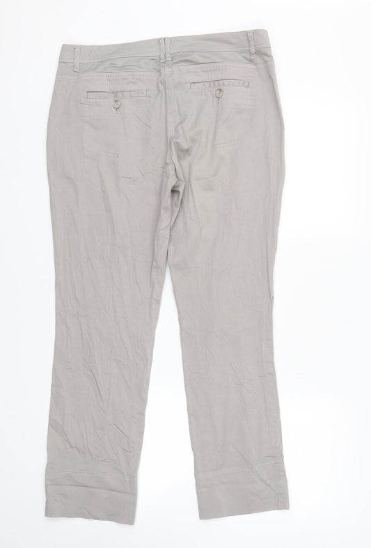 Zero Womens Grey Straight Jeans Size 10 L28 in