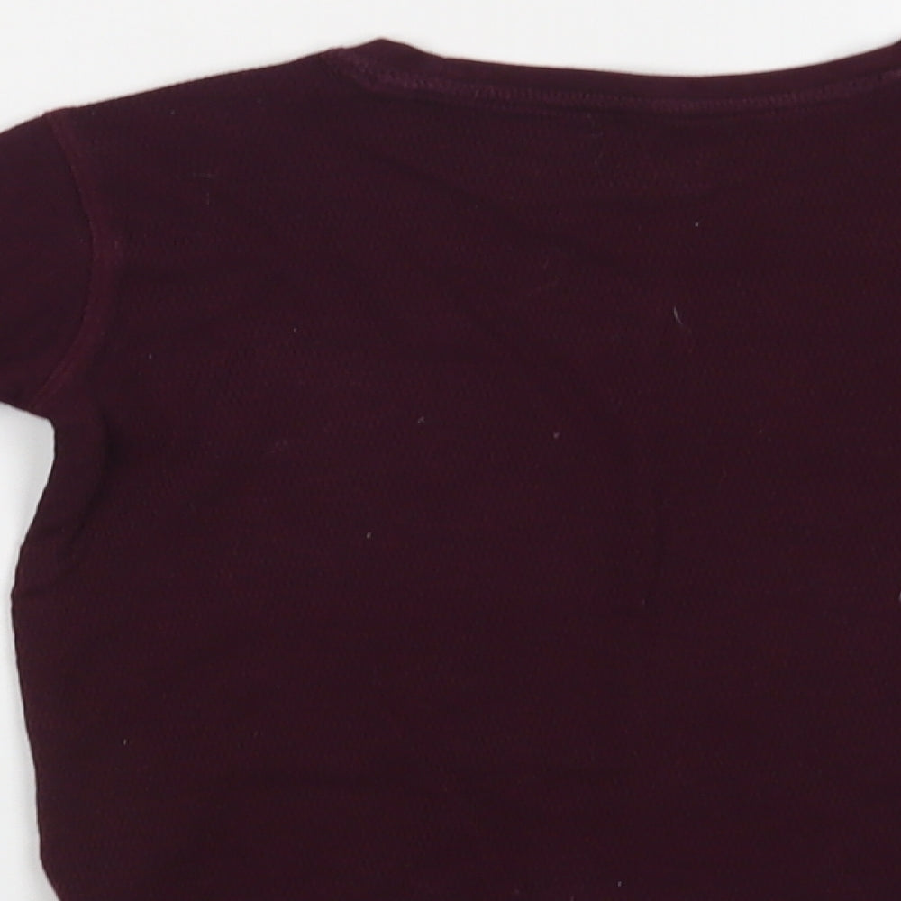 NEXT Boys Purple Basic T-Shirt Size 2-3 Years