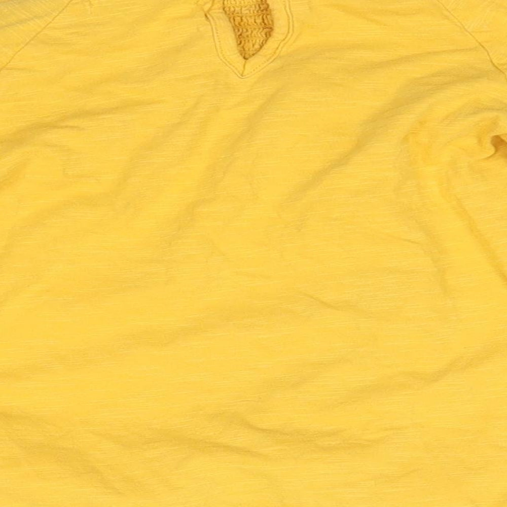 M&S Girls Yellow Basic Blouse Size 5-6 Years -