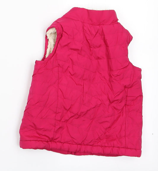 Gap Girls Pink Gilet Coat Size 2 Years