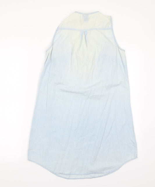 Izabel Womens Blue Slip Dress Size 8