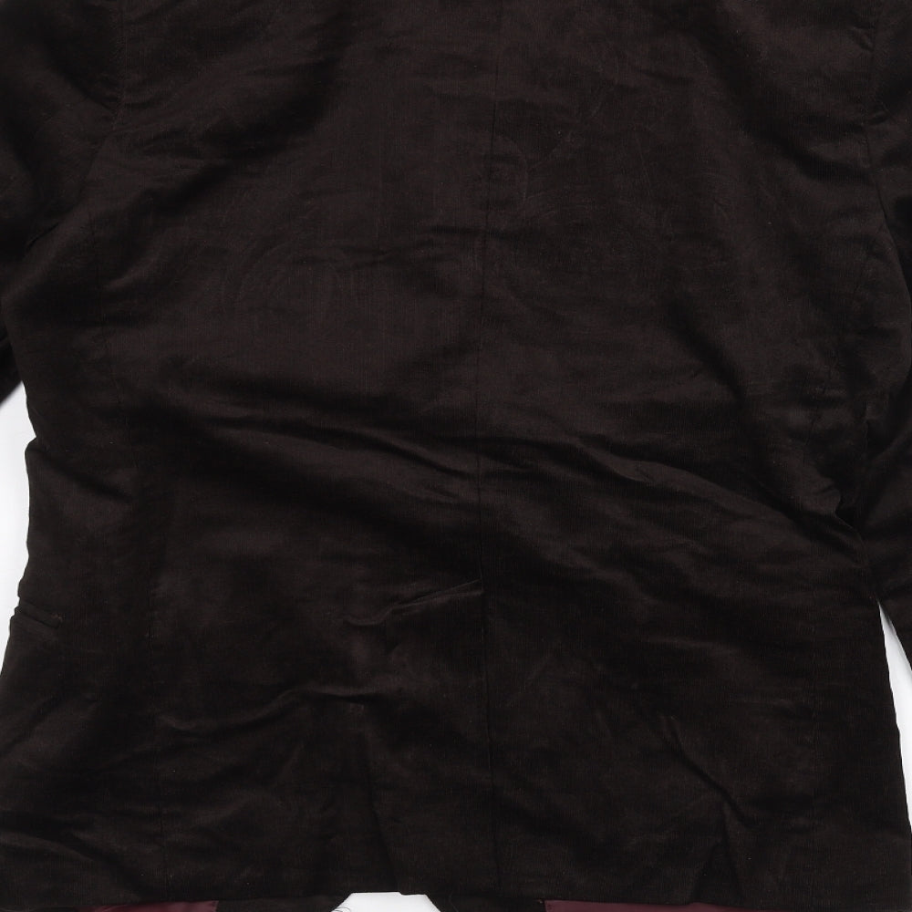 H&M Mens Brown Jacket Suit Jacket Size 36