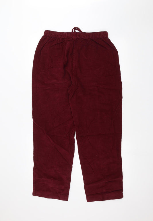 ISLE Womens Red Straight Jeans Size 12 L24 in