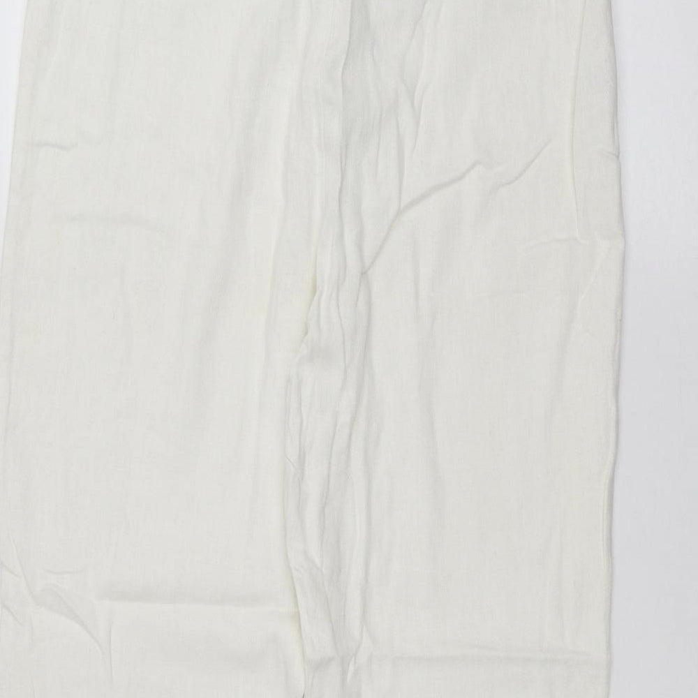 Soon Womens White Trousers Size 12 L21 in