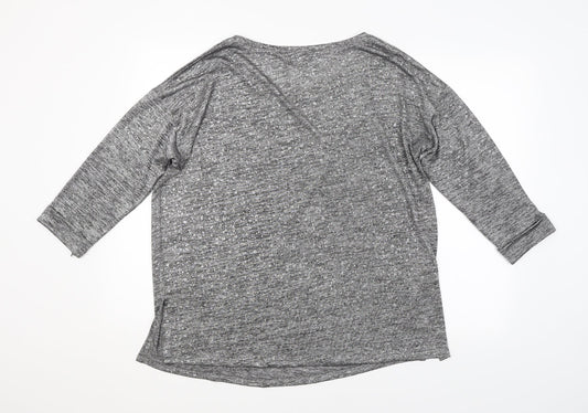 Wallis Womens Silver Basic Blouse Size M