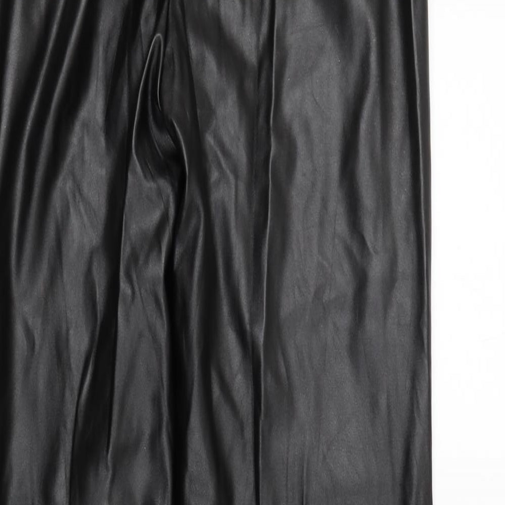 Nasty Gal Womens Black Trousers Size 10 L34 in
