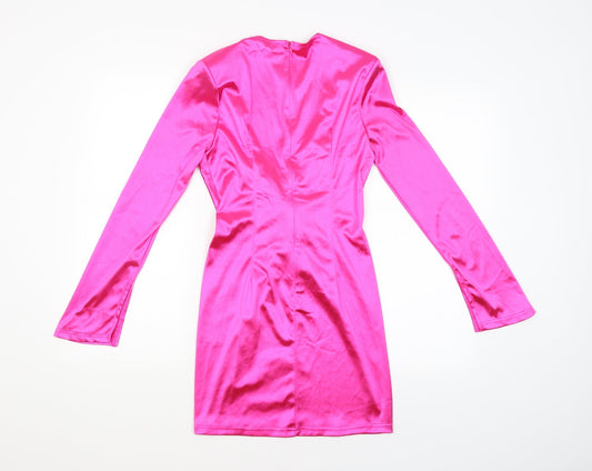 Misspap Womens Pink Slip Dress Size 8