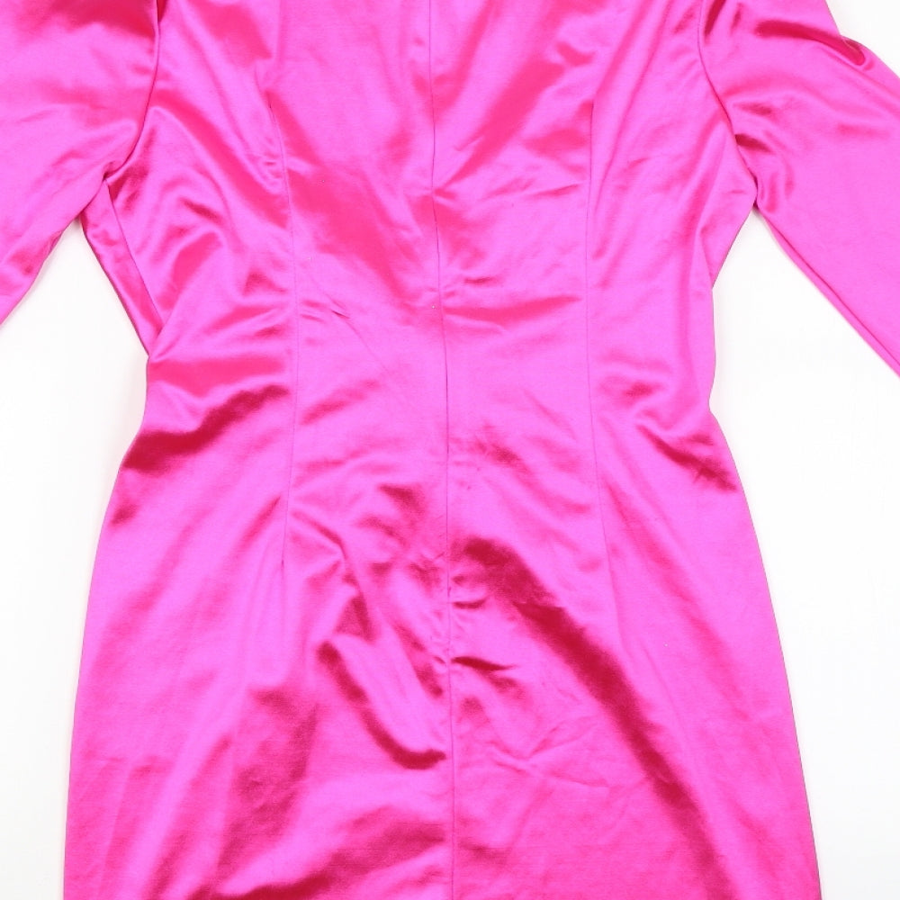 Misspap Womens Pink Slip Dress Size 8