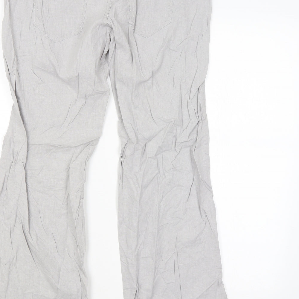 Q/S Womens Grey Trousers L30 in