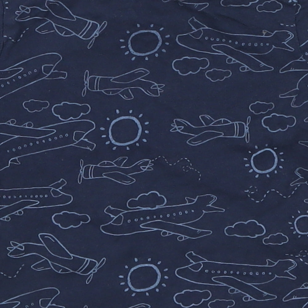 Very Boys Blue Basic T-Shirt Size 12-18 Months - Planes