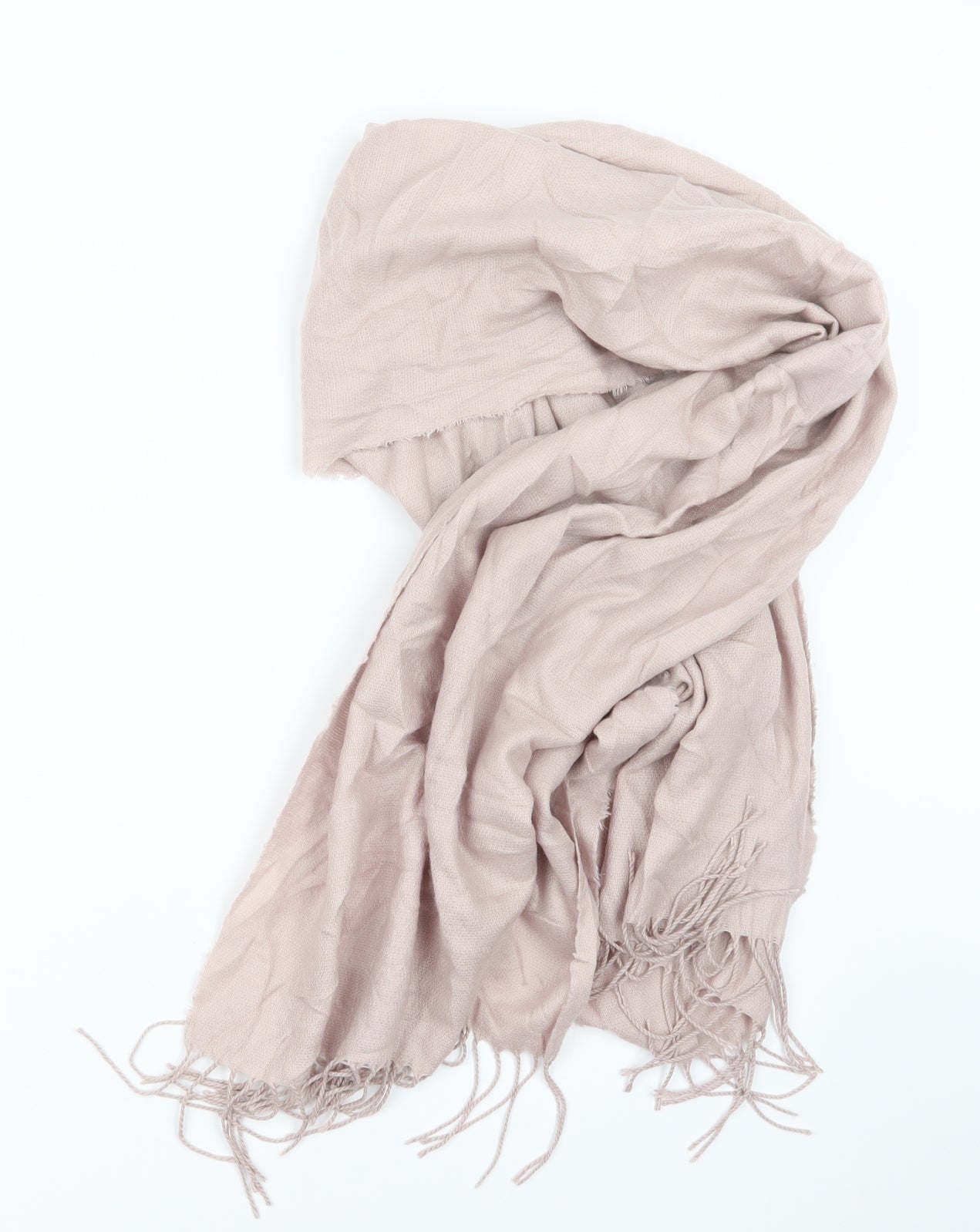 Preworn Womens Pink Knit Scarf