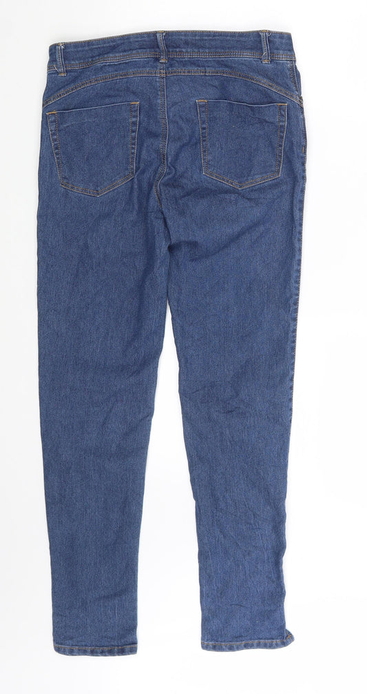 In Extenso Womens Blue Denim Skinny Jeans Size 10 L26 in