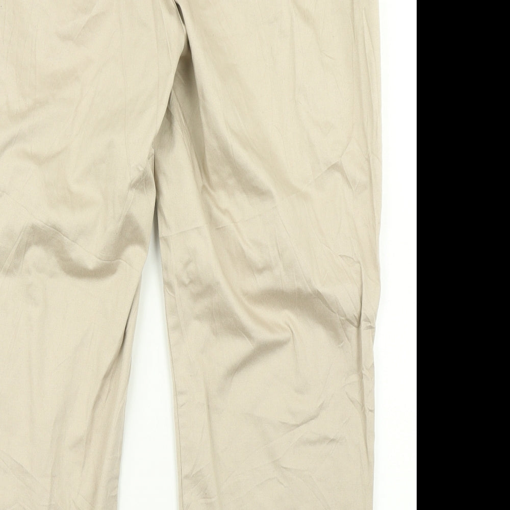 Very Womens Brown Trousers Size 18 L25 in