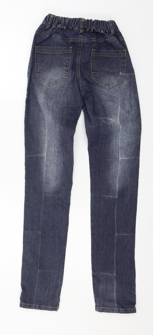 OKAY Womens Blue Denim Skinny Jeans Size 6 L30 in
